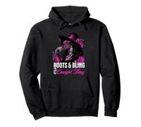 Boots and Bling It's Cowgirl Thing, orgullo del mes de la historia negra Sudadera con Capucha