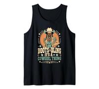 Boots and Bling It's Cowgirl Thing Western Country Melanina Camiseta sin Mangas
