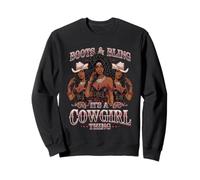 Boots and Bling It's Cowgirl Thing Western Country Melanina Sudadera