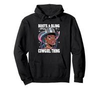 Boots and Bling It's Cowgirl Thing Western Country Melanina Sudadera con Capucha