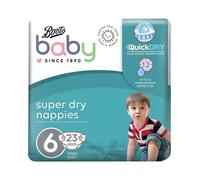 Boots Baby Super Dry - Pañales extragrandes, talla 6 y 23s (paquete de 6)