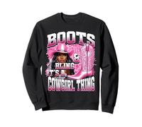 Boots & Bling Its a Cowgirl Thing Cowgirl Melanin Rodeo Sudadera