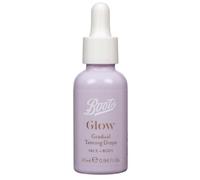 Boots Glow Tanning Gotas de 28 ml. Transforma tu hidratante favorito en un autobronceador personalizado. Compatible con hidratantes, aceites y mantequillas para cara y cuerpo