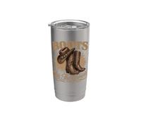 Boots On The Ground Cowboy Boots Rodeo Western Cowgirl Meme Vaso térmico de acero inoxidable de doble pared