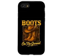 Boots On The Ground Cowboy Boots Western Country Style Carcasa para iPhone SE (2020) / 7/8