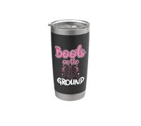 Boots on the ground. Linedance Vaso térmico de acero inoxidable de doble pared