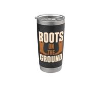 Boots on the ground. Linedance Vaso térmico de acero inoxidable de doble pared