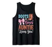 Boots Or Bows Auntie Loves You Camiseta sin Mangas