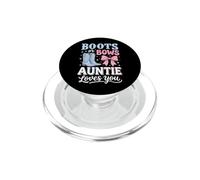 Boots Or Bows Auntie Loves You PopSockets PopGrip para MagSafe