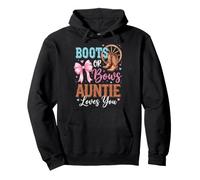 Boots Or Bows Auntie Loves You Sudadera con Capucha