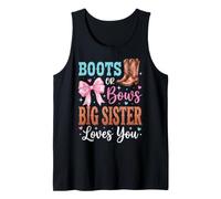 Boots Or Bows Big Sister Loves You Camiseta sin Mangas
