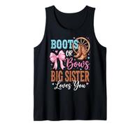 Boots Or Bows Big Sister Loves You Camiseta sin Mangas