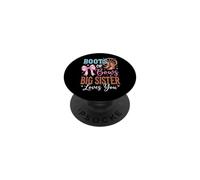 Boots Or Bows Big Sister Loves You PopSockets PopGrip Adhesivo