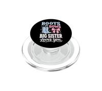 Boots Or Bows Big Sister Loves You PopSockets PopGrip para MagSafe