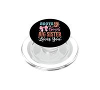 Boots Or Bows Big Sister Loves You PopSockets PopGrip para MagSafe