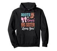 Boots Or Bows Big Sister Loves You Sudadera con Capucha