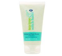 Boots Tea Tree and Witch Hazel Exfoliating Face Scrub 150ml - Unclogs Pores & Helps Skin Look Smooth & Even