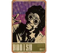 Bootsy Collins Soul Funk - Cartel de metal de 20 x 30 cm, decoración de pared retro vintage