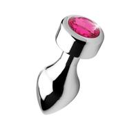 Booty Sparks Butt Plug Aluminio Con Cristal Rosado - Medium 172 g