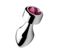 Booty Sparks Butt Plug Aluminio Con Cristal Rosado - Pequeño 113 g