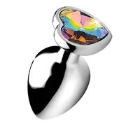 Booty Sparks Rainbow Heart Butt Plug - Medium 110 g