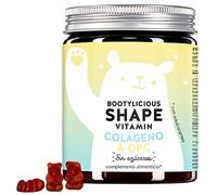 Bootylicious Shape Vitamins con Colágeno & OPC - Péptidos de Colágeno VERISOL® 2.500 mg con Extracto de Semilla de Uva (OPC), Vitamina C y E - 60 unidades - Sin Azúcar - Bears with Benefits