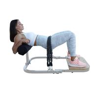 BootySprout Máquina de Empuje de Cadera para Entrenamiento de glúteos de Alta Resistencia, Entrenamiento de Gimnasio en casa, Viene con 45, 90 y 135 Libras de Resistencia, Color Blanco