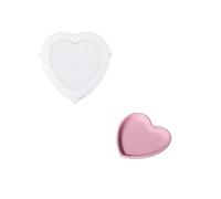 BOOWAN NICOLE Bandeja de silicona clásica con forma de corazón, bandeja decorativa de hormigón, molde para joyas, yeso, moldes de silicona, bandeja de almacenamiento, moldes para regalos para San