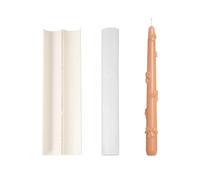 BOOWAN NICOLE Moldes de silicona con forma de lazo con forma de corazón de amor, velas largas para fundir, velas de silicona para regalos de vacaciones, decoración del hogar