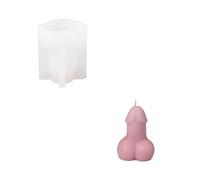 BOOWAN NICOLE Moldes de silicona para velas de pene para fundición para hacer velas adornos artesanales (LZ0677-2)