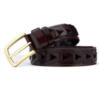 boowhol de hombres cinturón la nueva Hohlen Hombres de cuero la beiläufigen hebilla de hombres marrón marrón 125cm