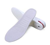 boowhol de PU Dos capa blanco elevador elevador de plantilla de la plantilla Hombres Mujeres invisibles Movimiento Aumenta Pad 3 - 4,5 cm (1 par) blanco Blanco S(35-41 EU)