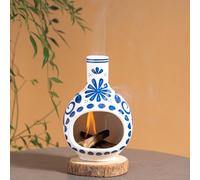 BOOXMIMI Quemador de Palo Santo con Soporte - Porta Incienso Cerámico Artesanal para Palo Santo, Salvia Blanca y Conos | Multiusos, Diseño Seguro y Duradero