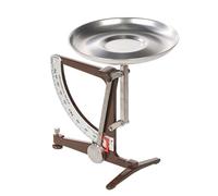 BOOZXCV Báscula de Cocina mecánica con péndulo, báscula de Alta precisión para Alimentos, Bandeja de Aluminio de 19 cm, precisión de ±8 g para Cocina e investigación científica. (Brown)