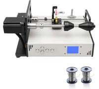 BOOZXCV Bobinadora de bobinas, bobinadora de amplificadores de Tubos de Cable de Grado Industrial, bobinadoras automáticas industriales de Alambre con Pantalla LCD