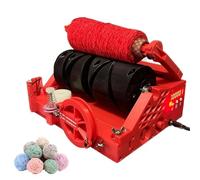 BOOZXCV Hiladora eléctrica, máquina automática de bobinado de Lana con Ajuste de Velocidad y Pantalla Digital, Longitud máxima de 20000 Metros, Incluye Pausa automática para el Tejido del Hilo. (Red)