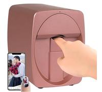 BOOZXCV Impresora de uñas 3D portátil para decoración de uñas, más de 800 diseños, impresión y Secado en un Solo Paso, Listo en 30 Segundos, aplicación/Impresora Digital DIY (Pinks)
