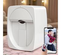 BOOZXCV Impresora de uñas portátil, Impresora Digital móvil para decoración de uñas, aplicación para Pintar uñas DIY, Listo en 30 Segundos, más de 1000 imágenes, diseño de uñas (White)