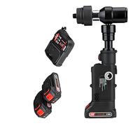 BOOZXCV Kit de perforación hidráulica Recargable con 6 Matrices (22-60 mm), batería de 21 V 2x2500 mAh, Herramienta de perforación de Metal de 80 KN para Chapa de Acero Inoxidable.