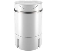 BOOZXCV Lavadora Compacta Mini 4.5KG - Lavadora Portátil con Canasta de Drenaje y Centrifugador para Apartamentos, Camping, Dormitorios y RVs - Ligera, Ahorra Espacio, Fácil de Usar (White)