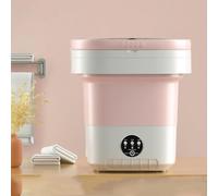 BOOZXCV Lavadora y Secadora Mini Portátil - Lavadora Plegable Compacta y Ligera de 12L para Apartamentos, Residencias Universitarias, Ropa de Bebé, Ropa Interior y Artículos Pequeños (Pinks)