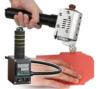 BOOZXCV Máquina de Pegamento termofusible, etiquetado Manual, Cartucho Incluido, Cabezal aplicador de Pegamento, Control de Temperatura de 50 a 220 °C para proyectos de Cuero y cartón.150ml (40mm)