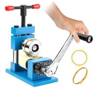 BOOZXCV Máquina para Doblar Anillos, Herramienta de Rodillo Ajustable con Manivela para Procesamiento de Joyas DIY, Molino de Joyería Multifuncional para Manualidades (B)