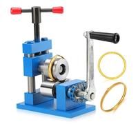 BOOZXCV Máquina para Doblar Anillos, Herramienta de Rodillo Ajustable con Manivela para Procesamiento de Joyas DIY, Molino de Joyería Multifuncional para Manualidades (A)