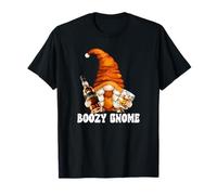 Boozy GNOME For Whiskey Mom and Girls Trip Funny Drinking Camiseta