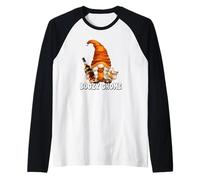 Boozy GNOME For Whiskey Mom and Girls Trip Funny Drinking Camiseta Manga Raglan