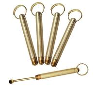 bopely De Medicina Portátil De Llavero Portátil De 5 Pcs Snuff Spoon Wax para Llenar Viales, Sal, Hierbas, Llavero De Bucle con Agujero Colgante