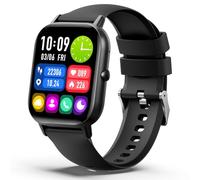 bopiwa en, Rastreador de fitness con pantalla táctil TFT de 1.45 pulgadas, más de 120 modos deportivos, reloj de fitness con monitor de frecuencia cardíaca/sueño/SpO2/contador de pasos, reloj