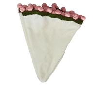 Boppette - Manta de punto de punto con ramo de rosas | Kit de ganchillo hecho a mano para sofá, dormitorio, boda, día de la madre o siestas en el dormitorio