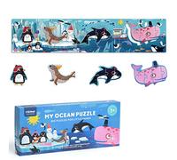 boppi Mideer My - Rompecabezas de suelo grande (100 cm de largo, con 28 piezas grandes extra gruesas para niños ilustrados más de 3 años - océano